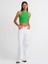 20820 Dikiş Efektli Crop Top-Yeşil 3