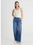Yüksek Bel Ispanyol Paça Regular Fit Mavi Kadın Denim Pantolon L31S011XT-STELLA A Line Jean Pantol 1