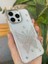 iPhone 14 Promax Uyumlu Hologram Taşlı Kelebek Desenli Şeffaf Kılıf 1