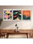 3'lü Kanvas Duvar Tablosu Renkli Art Poster Tasarımı 1