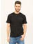 Bisiklet Yaka Siyah Erkek T-Shirt UMP24014TS 1