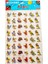Kabartma Sticker Etiketler 30X17CM Emoji Kalp Hayvanlar Bayrak Meyveler Smiley Kuşlar Kelebekler 1