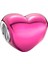 Metalik Pembe Kalp Charm 1