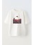 Unisex Beyaz Oversize Pamuk Spiderman Düşüyor Baskılı Örme T-Shirt 1