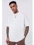Basic Bisiklet Yaka Baskılı Oversize T-Shirt 1