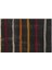 El Dokuma Krem Beyaz Çizgili Vintage Kilim 2