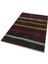 El Dokuma Krem Beyaz Çizgili Vintage Kilim 3