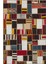 Beyaz Sarı Rengi Çizgili Anadolu El Dokuma Kilim 1