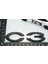 Citroen C3 Picasso 2005-2010 Bagaj Siyah Yazı Logo Amblem 4