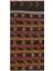 Gerçek El Dokuma Turuncu Rengi Çizgili Çiçekli Vintage Kilim 1