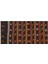 Gerçek El Dokuma Turuncu Rengi Çizgili Çiçekli Vintage Kilim 2