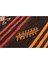 Gerçek El Dokuma Turuncu Rengi Çizgili Çiçekli Vintage Kilim 4