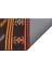 Gerçek El Dokuma Turuncu Rengi Çizgili Çiçekli Vintage Kilim 5