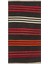 Gerçek El Dokuma Çizgili Desen Vintage Kilim 1