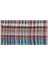 Çok Renkli Kareli Desen El Dokuma Vintage Kilim 2
