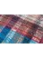 Çok Renkli Kareli Desen El Dokuma Vintage Kilim 4