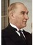 Ulu Önder Mustafa Kemal Atatürk Renkli Portre Duvar Sticker 4