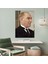 Ulu Önder Mustafa Kemal Atatürk Renkli Portre Duvar Sticker 3