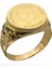 Üç Güllü Model 22 Ayar Ata Çeyrekli Altın Erkek Yüzük 2