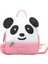 Panda Sırt Çantası Anaokulu Okul Çantası Karikatür Panda Bambu Yaprağı Çanta Çocuksu Sevimli Pu Moda Sırt Çantası (Yurt Dışından) 1