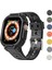 Apple Watch Uyumlu Ultra 2 Se 44 45 mm Uyumlu Kordon Ultra Korumalı Armor Zırh Silikon Kordon 3
