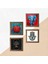 Fil, Nar Ağacı, Nar, Fatma Ana Eli (Hamsa) Taş Duvar Tablosu Ahşap Çerçeveli Duvar Dekoru 4 Parça Tablo Seti Wall Art W4-874 3