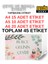 A4 A5 A6 35 Adet Çeyiz Bohça Koli Paket Etiketi Isme Özel Yapışlanlı Etiket 014 1