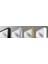 Modern Geometrik Desenli Metal Çerçeveli Üçlü Tablo Takımı 3