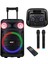 MXR-1100 Taşınabilir Seyyar Mikrofonlu Işıklı Akülü Ses Sistemi Hoparlör (1100 Watt) 1