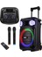 MXR-1100 Taşınabilir Seyyar Mikrofonlu Işıklı Akülü Ses Sistemi Hoparlör (1100 Watt) 2