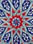 Selçuklu Yıldızı Desenli 30CM Iznik Çini Tabak 2