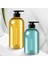 Mavi Set Plus Stili 500 ml Banyo Duş Losyon Jel Şampuan Için Sıvı Sabun Pompalı Biberon Yapıştırıcı Plastik Boş Doldurulabilir Pres Türü (Yurt Dışından) 4