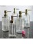 Bir Stil 400ML Yaratıcılık Cam Sıvı Sabun Şişesi Ev Banyo Şampuan Şişesi Losyon Pompalı Şişe Duş Jeli Depolama Kapları Süsler (Yurt Dışından) 2