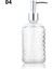 No.4 Tarzı 450ML Cam Vintage El Basınçlı Sıvı Sabunluk Banyo Lavabo Aksesuarı Büyük Kapasite Kaymaz Beyaz Gümüş Rengi (Yurt Dışından) 1