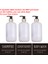Beyaz Stil 500ML 3 Paket Duş Şişeleri Doldurulabilir Sıvı Sabun Dispenseri Banyo Şampuanı Saç Kremi Basın Dispenseri Ayrı Etiket ile (Yurt Dışından) 1