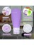 Mor-1pc Tarzı 90ML 3oz Silikon Doldurulabilir Şişe Seyahat Şampuan Şişesi Losyon Seyahat Paketleme Sıkma Şişeler Taşınabilir Kozmetik Kapları (Yurt Dışından) 1