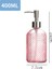 Pembe Tarzı 400ML Cam Sıvı Sabun Dağıtıcıları Şeffaf Losyon Sıvı Sabun Şişesi Taşınabilir Banyo Mutfak Lavabo Aksesuarları (Yurt Dışından) 1