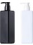 2 Adet Siyah Beyaz Stil 1 Adet Sıvı Sabun Şişesi Şampuan Şişesi Losyon Pompalı Şişe Duş Jeli Tutucu Boş Kap 500ML Siyah Beyaz Dispenser Şişe (Yurt Dışından) 1