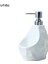 Beyaz Stil Banyo Ev Dekorasyonu Sıvı Sabunluk 650ML Banyo Çok Fonksiyonlu Sıvı Sabun Losyonluk (Yurt Dışından) 1