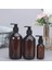 200ML Kahverengi Stil 1 Adet Pompalı Şampuan Sabun Losyon Saklama Kabı Boş Kahverengi Plastik Şişe 100ML 200ML 300ML 400ML 500ML (Yurt Dışından) 2