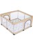 Playard Keten Potalı Güvenli Bebek ve Çocuk Oyun Alanı Oyun Parkı 125X125 Oyun Matı ve Topları 2