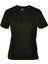 Kadın Bisiklet Yaka Basic Siyah T-Shirt 1
