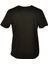 Kadın Bisiklet Yaka Basic Siyah T-Shirt 4