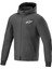 Radium Tech Hoodie Korumalı Motosiklet Montu Siyah / Beyaz 1