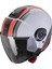 Exo-Cıty 2 Vel Açık Motosiklet Kaskı Gri / Kırmızı / Siyah 1