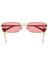GG1600S 004 56-18 Unisex Pembe Mat Camlı Altın Metal Dikdörtgen Güneş Gözlüğü 3