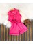 Kız Çocuk Gabardin Kumaş Pembe Tulum 1