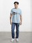 Orman Gölge Baskılı Bisiklet Yaka T-Shirt 1