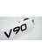 V90 Siyah Abs 3m 3D Bagaj Yazı Logo Volvo Ile Uyumlu 1