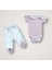 Bahar Çiçekleri Nakışlı %100 Cotton Antib.akteriyel 10LU Zıbın Takımı Hastane Çıkışı 2